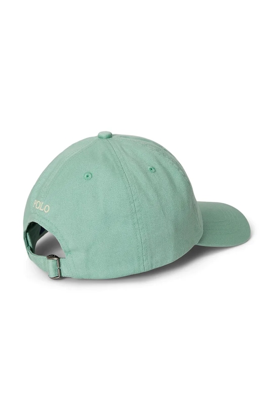 Pamučna kapa sa šiltom za bebe Polo Ralph Lauren 323785653506 tirkizna SS26