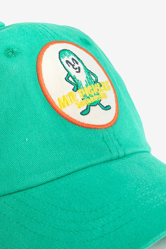 Bobo Choses czapka z daszkiem bawełniana dziecięca Mr Pickles 126AI014 zielony