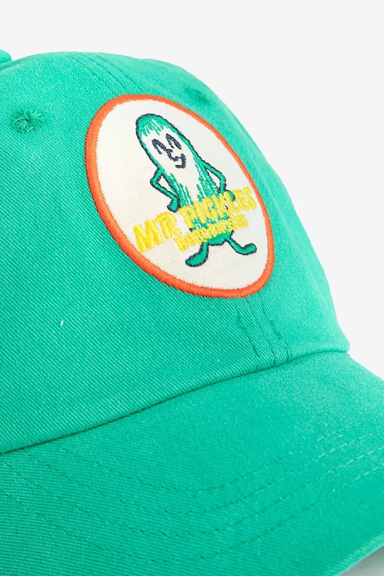 Bobo Choses czapka z daszkiem bawełniana dziecięca Mr Pickles 126AI014 zielony