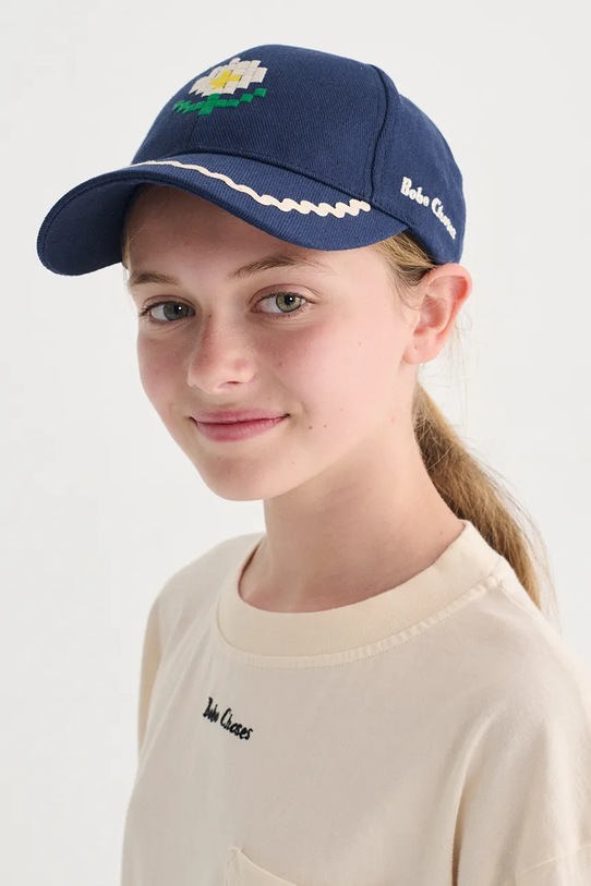 Bobo Choses czapka z daszkiem bawełniana dziecięca Pixel Daisy 126AI015