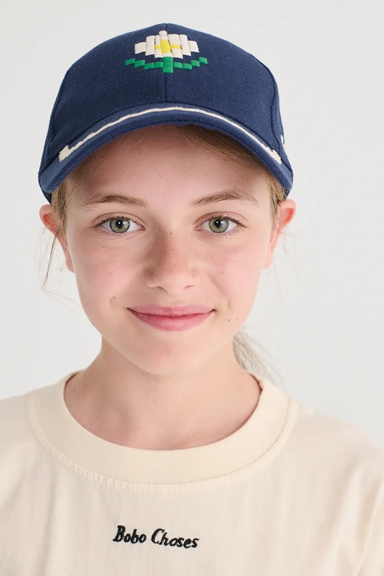 Bobo Choses czapka z daszkiem bawełniana dziecięca Pixel Daisy 126AI015