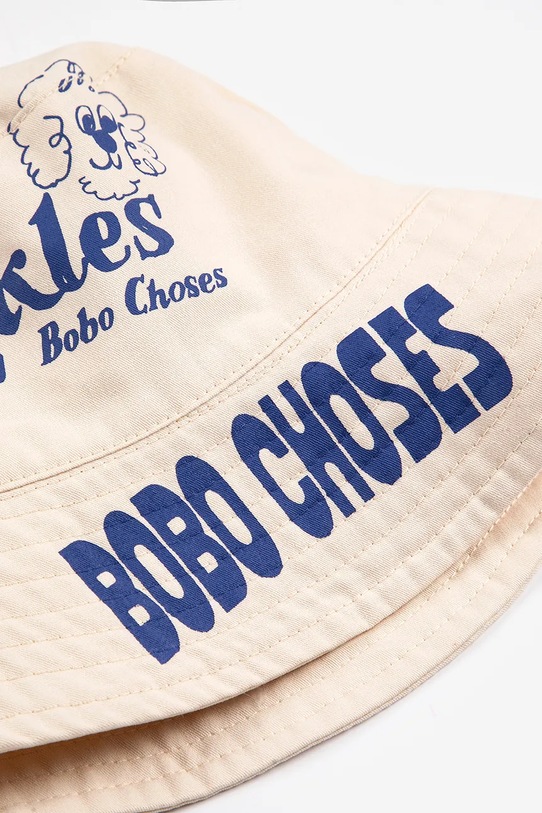Bobo Choses kapelusz bawełniany dziecięcy Pickles beżowy 126AI019
