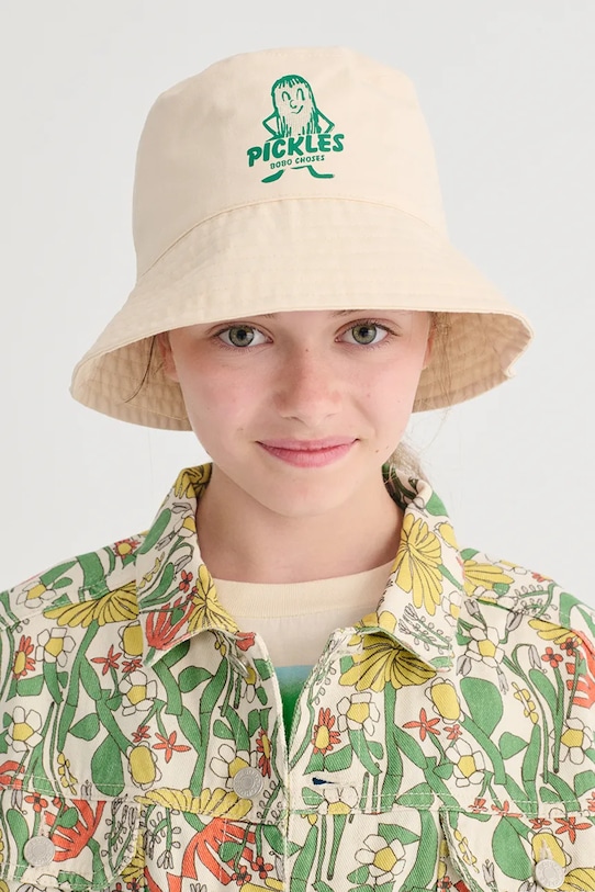 Bobo Choses cappello in cotone bambino/a Pickles 126AI019 beige