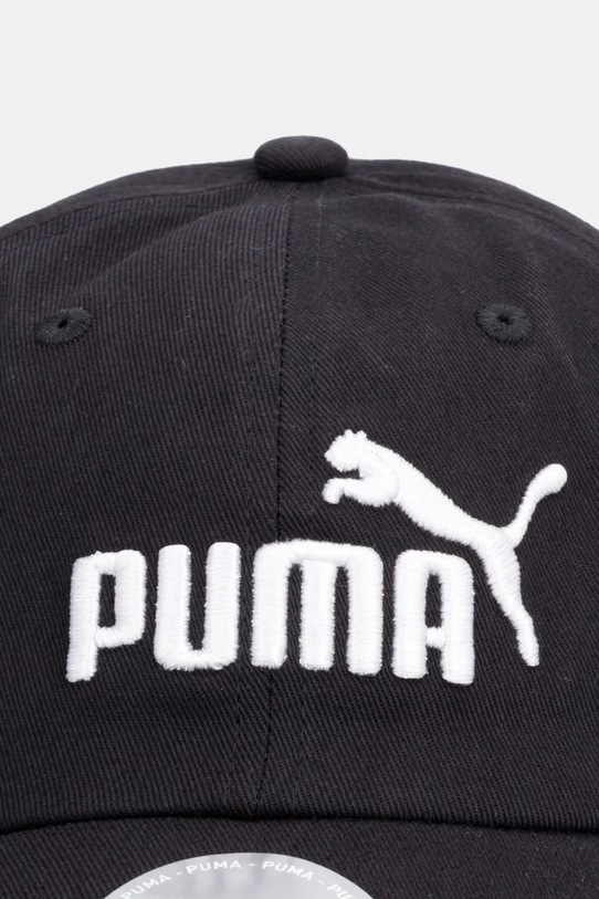 Puma czapka z daszkiem dziecięca bawełniana ESS NO.1 LOGO 26853 czarny SS26