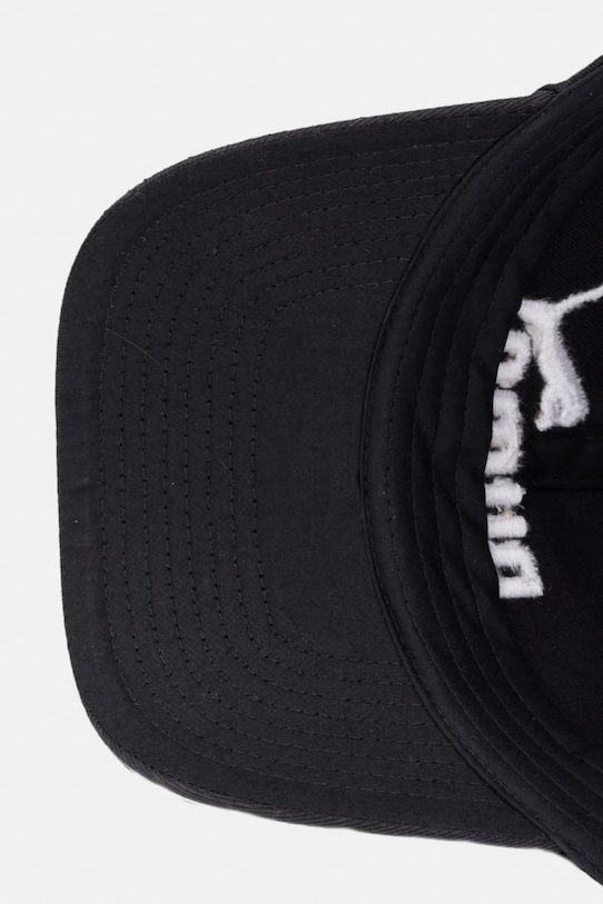 Puma czapka z daszkiem dziecięca bawełniana ESS NO.1 LOGO czarny 26853
