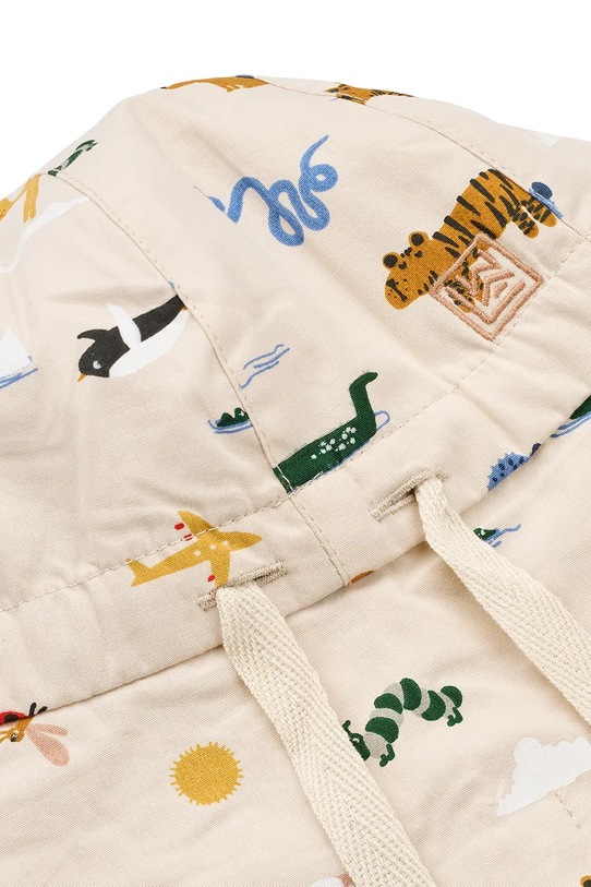 Chłopiec Liewood czapka z daszkiem bawełniana dziecięca Gorm Reversible Sun Hat With Ears LW17698.PPY2 beżowy