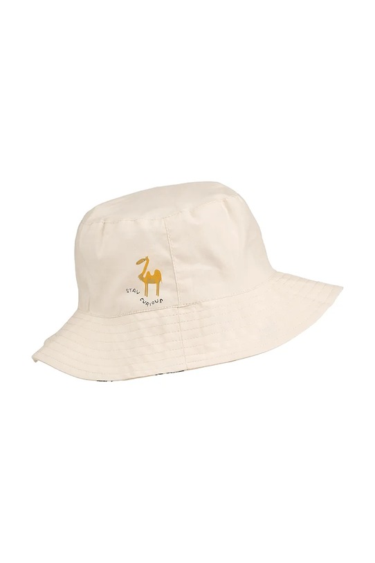 Liewood kapelusz dwustronny dziecięcy Damon Reversible Bucket Hat LW19911.PPY2 beżowy SS26