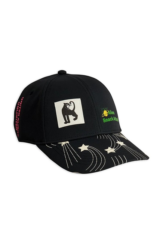 Mini Rodini czapka z daszkiem dziecięca Snack pozostałe czarny 26265103