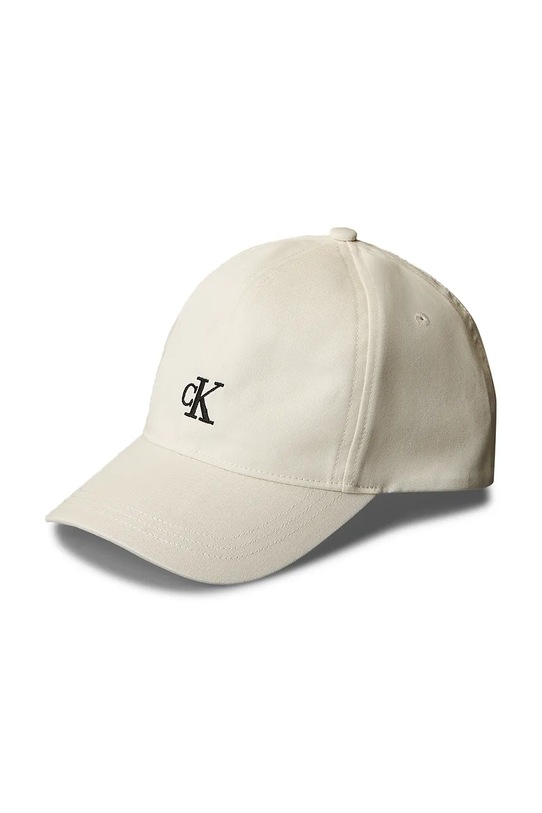 Calvin Klein Jeans čiapka so šiltom detská béžová IU0IU00150.PPY2