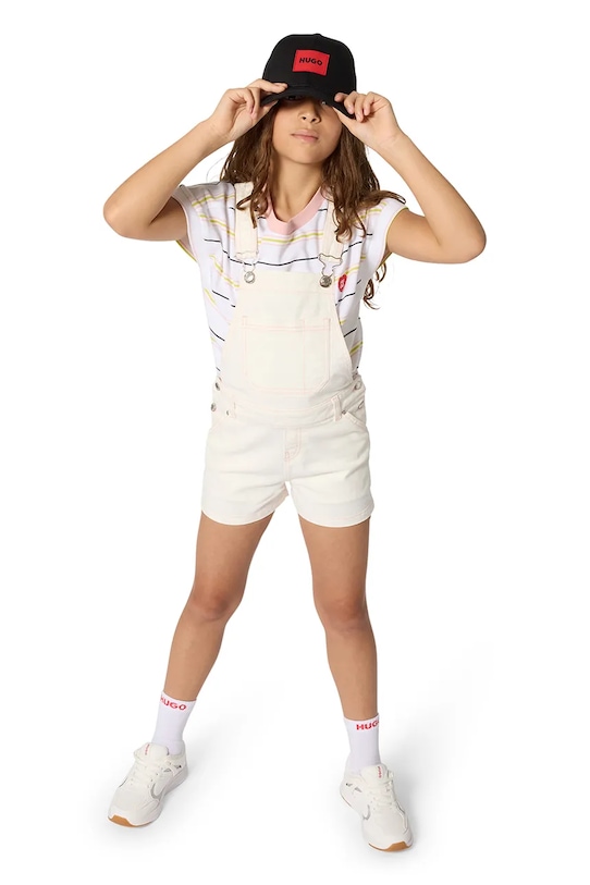 Αναστρέψιμο βαμβακερό παιδικό καπέλο HUGO G01165.52.56