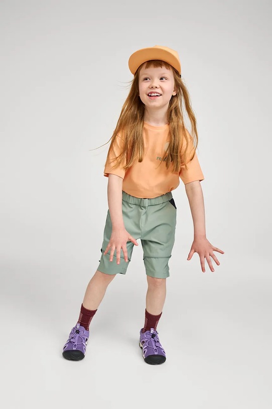 Reima snapback dziecięca bawełniana Lippis 5300122C.PPY2 pomarańczowy