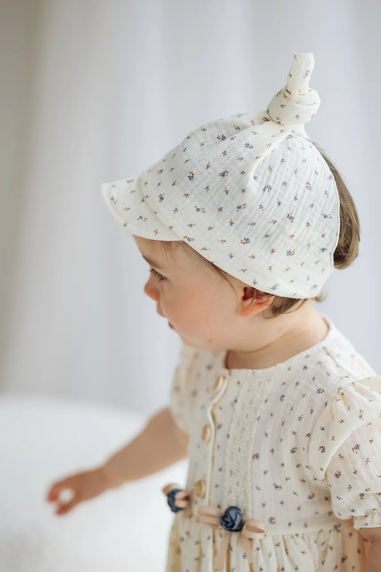 Jamiks dziecięca bawełniana czapka z daszkiem BRIZI BRIZI.o.Nak.gl.JLI105.K beżowy