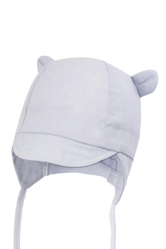 Jamiks czapka uszatka niemowlęca bawełniana DAMIEN DAMIEN.Nak.glo.JLI153.K niebieski SS26