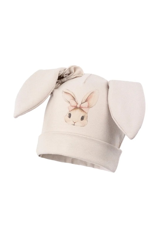 Jamiks czapka dziecięca bawełniana DELANEY beżowy DELANEY.Nak.gl.JWI113.K