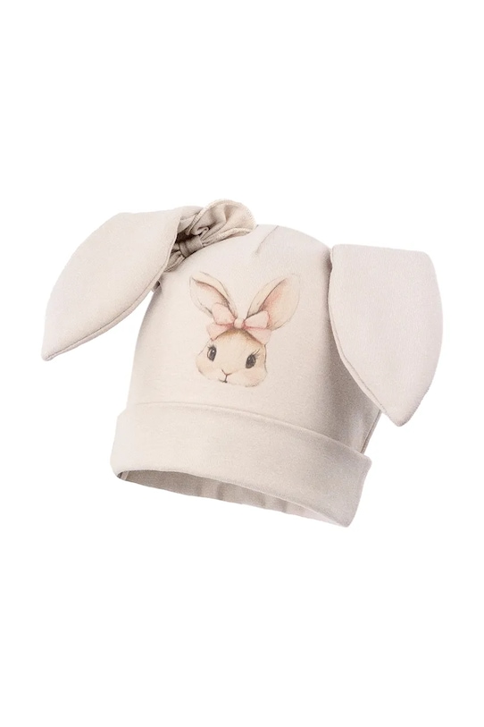 Jamiks czapka dziecięca bawełniana DELANEY beżowy DELANEY.Nak.gl.JWI113.K