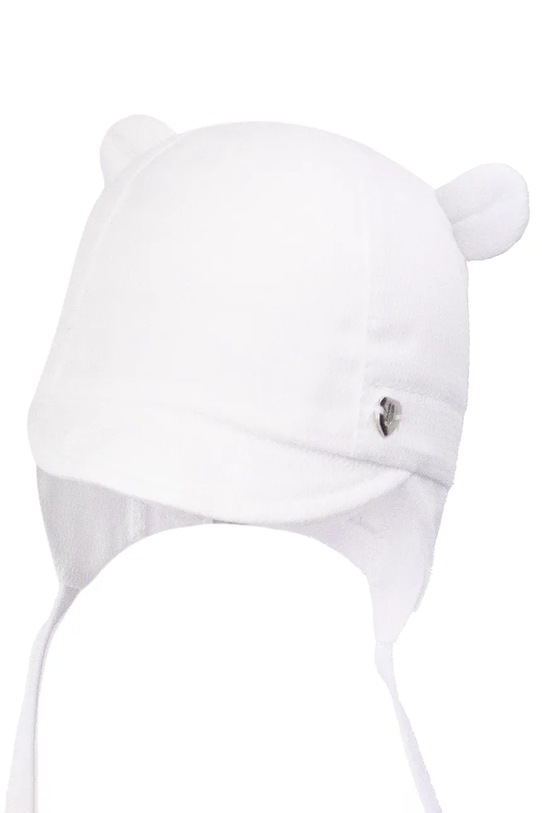 Jamiks čiapka so šiltom dojčenská bavlnená KORILL biela KORILL.Nak.glo.JLI109.K