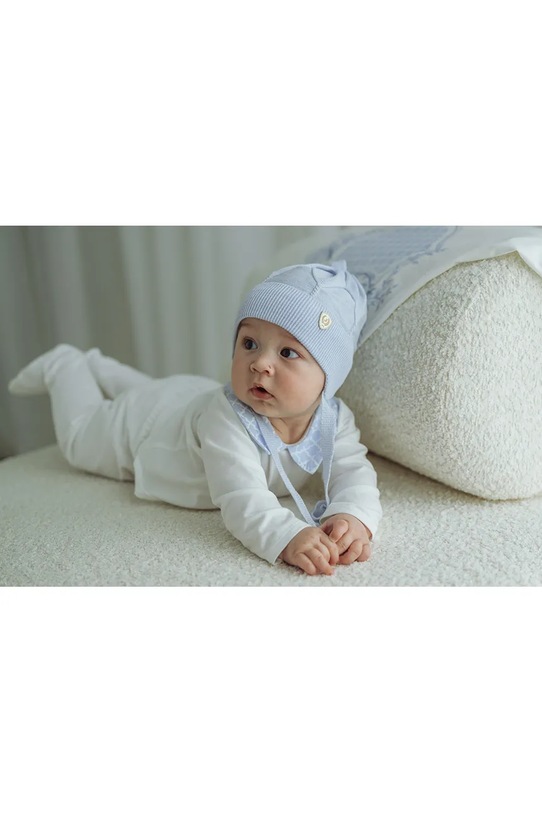 Jamiks czapka dziecięca z wiskozy LUNETTA LUNETTA.b.N.gl.JWI030.K niebieski