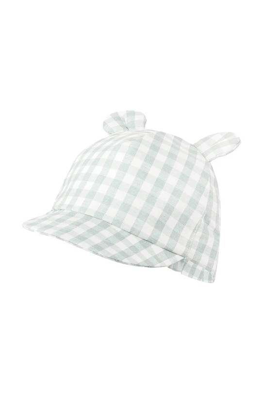 Jamiks czapka z daszkiem dziecięca lniana MARTIN zielony MARTIN.Nakr.gl.JLI086.K