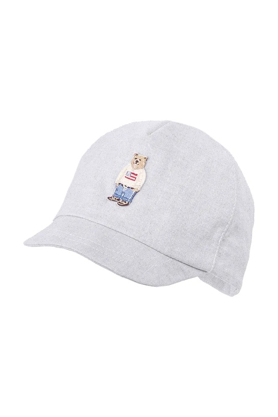 Jamiks czapka z daszkiem dziecięca bawełniana TESORINO szary TESORINO.Na.gl.JLI087.K