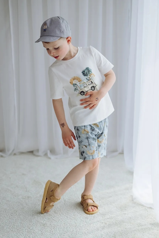 Jamiks czapka z daszkiem dziecięca bawełniana TESORINO szary TESORINO.Na.gl.JLI087.K