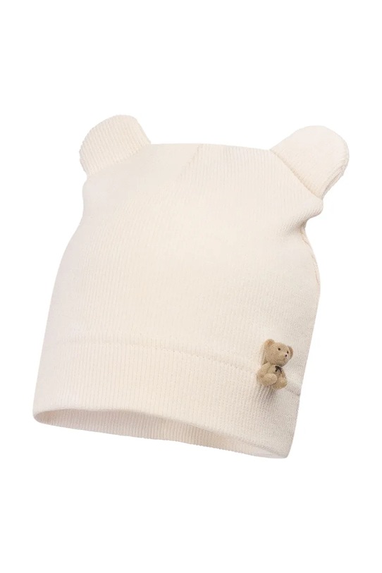 Jamiks czapka dziecięca bawełniana TRAMO beżowy TRAMO.Nak.glow.JWI044.K