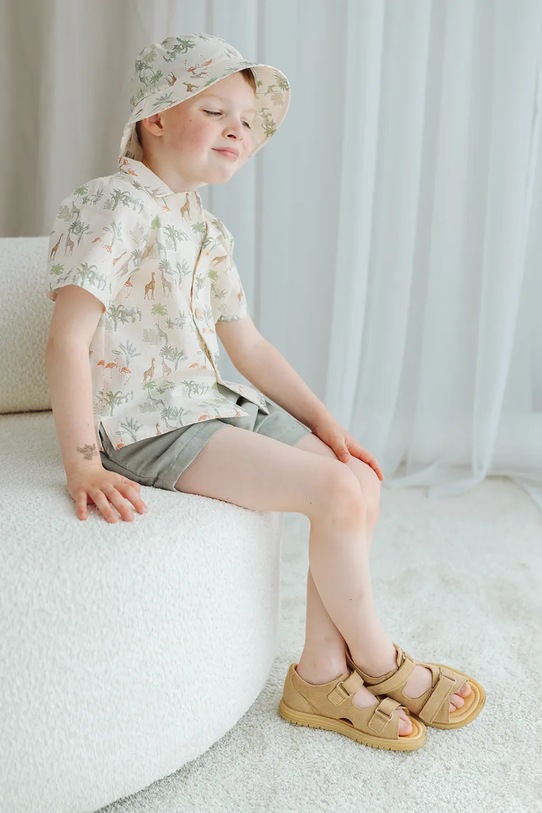 Jamiks kapelusz dziecięcy bawełniany TULE TULE.Nakr.glow.JLI046.K beżowy SS26