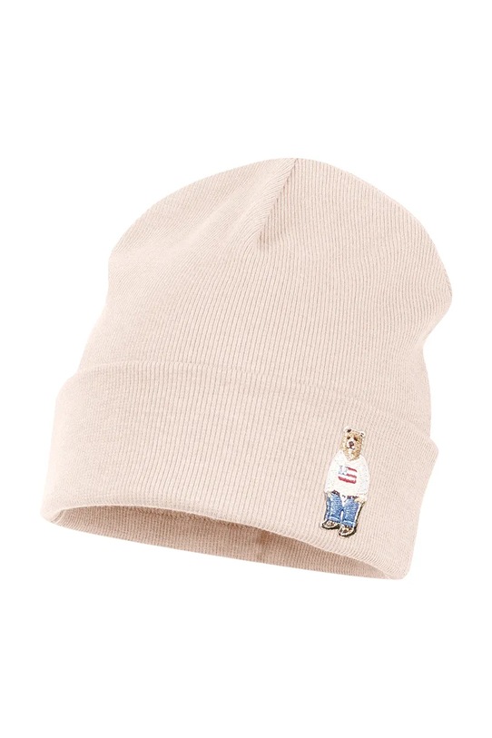 Jamiks czapka beanie dziecięca bawełniana FOCU beżowy FOCU.Nakr.glow.JWI037.K