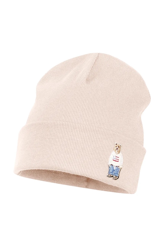 Jamiks czapka beanie dziecięca bawełniana FOCU beżowy FOCU.Nakr.glow.JWI037.K
