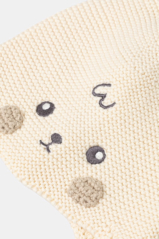 United Colors of Benetton Σκούφος παιδικός βαμβακερός 600CRA002.W.Stagionale μπεζ SS26