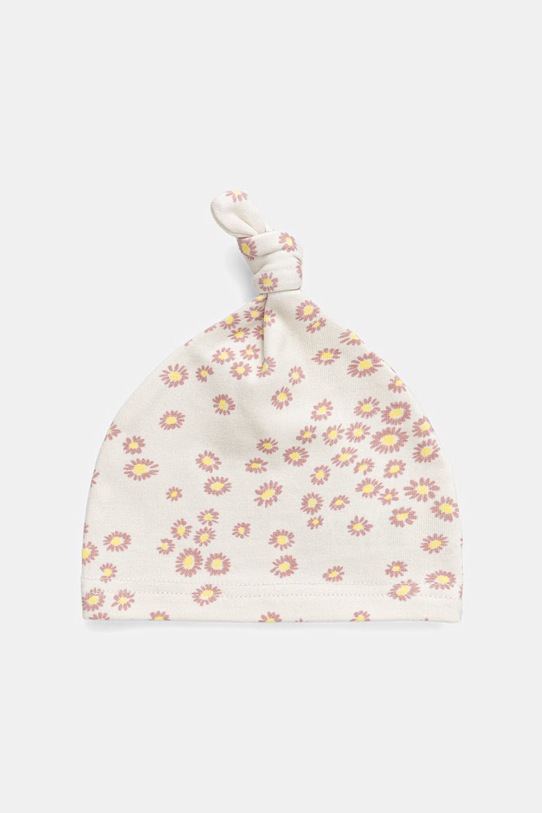 United Colors of Benetton Σκούφος βρεφικός βαμβακερός μπεζ 6SDFRA003.W.Stagionale
