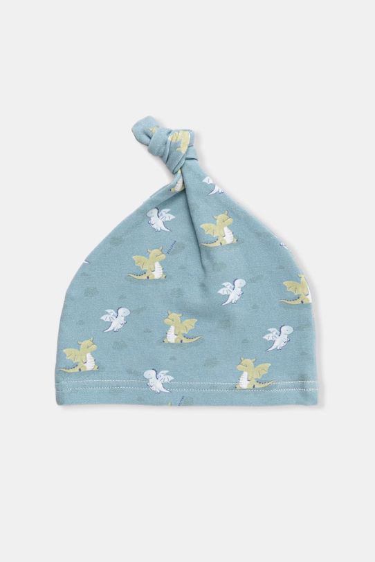 United Colors of Benetton czapka niemowlęca bawełniana turkusowy 6SDFRA003.W.Stagionale