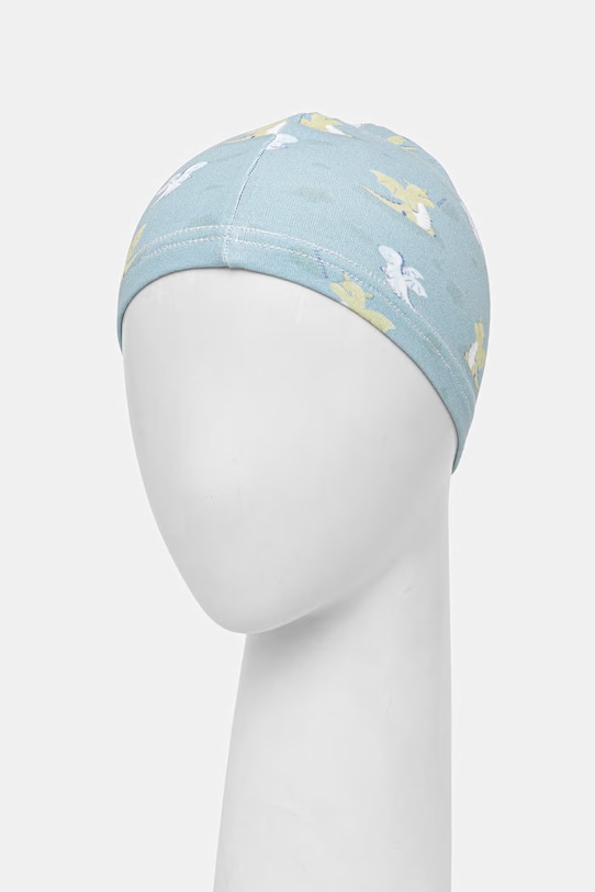 United Colors of Benetton czapka niemowlęca bawełniana 6SDFRA003.W.Stagionale turkusowy SS26
