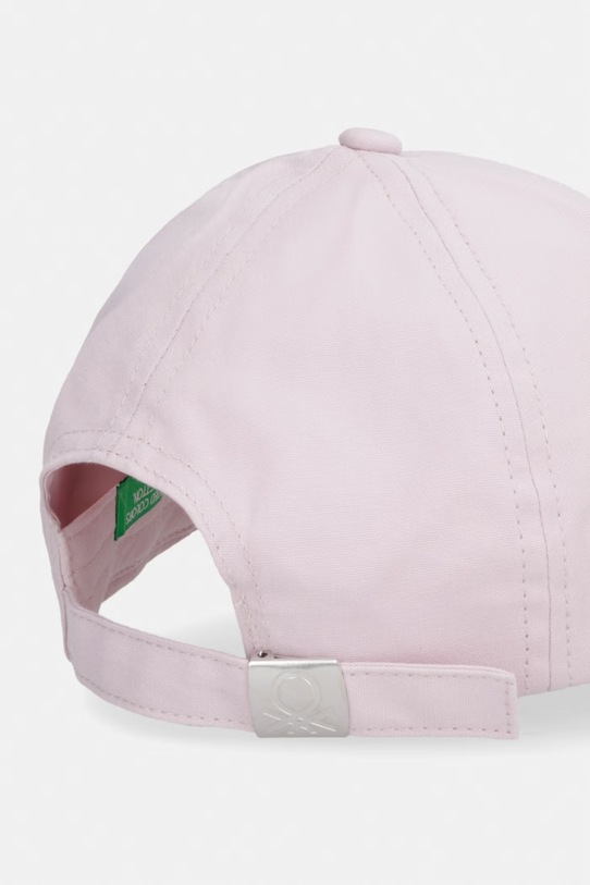 CHLAPEC United Colors of Benetton Baseballová čepice dětská bavlněná 6WJSRA00D.G.Stagionale růžová