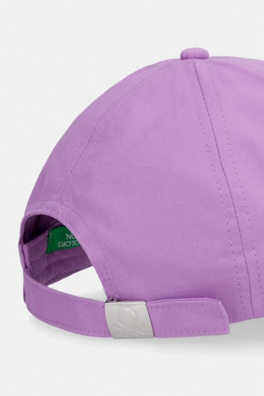 Αγορίστικα United Colors of Benetton Καπέλο μπέιζμπολ παιδικό βαμβακερό 6WJSRA00D.G.Stagionale μωβ