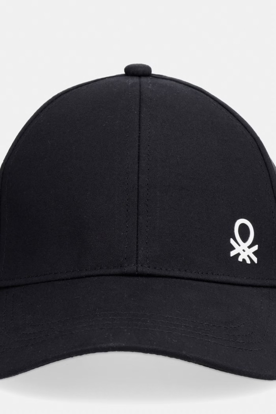 United Colors of Benetton baseballová čepice dětská bavlněná 6WJSRA00D.G.Stagionale černá SS26