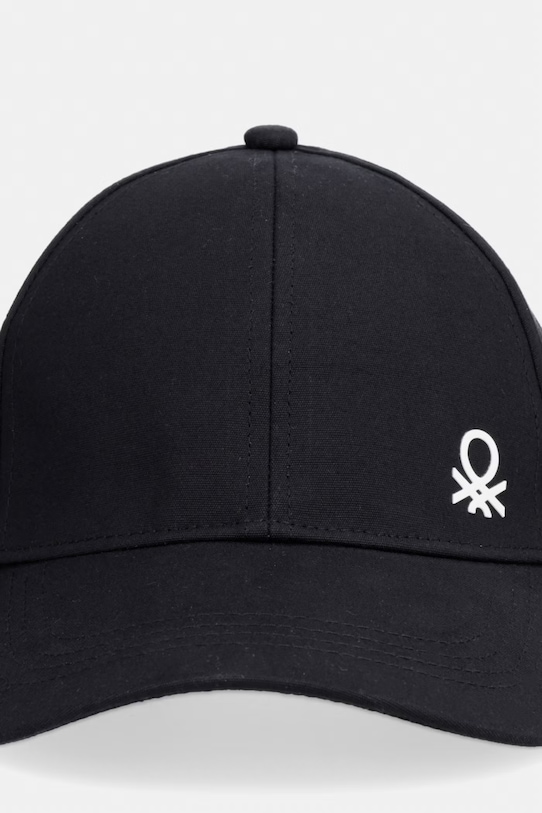 United Colors of Benetton baseballová čepice dětská bavlněná 6WJSRA00D.G.Stagionale černá SS26