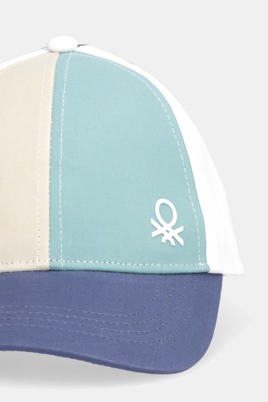 United Colors of Benetton czapka z daszkiem dziecięca bawełniana 6YE1RA00B.P.Stagionale granatowy SS26