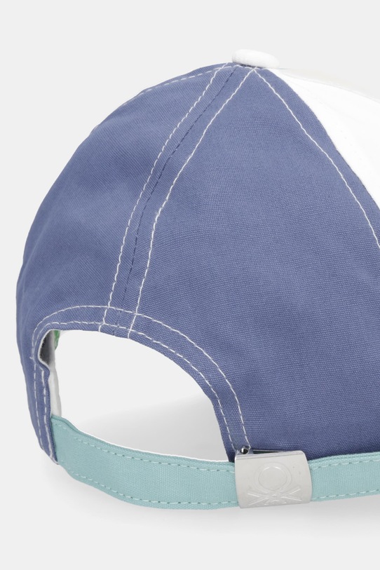 Chłopiec United Colors of Benetton czapka z daszkiem dziecięca bawełniana 6YE1RA00B.P.Stagionale granatowy