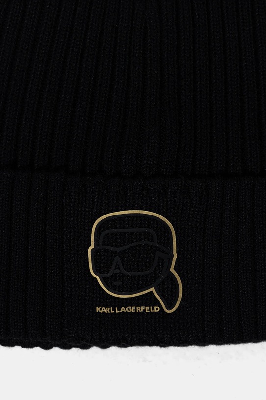 Karl Lagerfeld czapka i szalik czarny 561309.805700