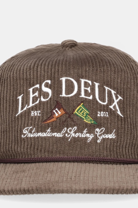 Les Deux czapka z daszkiem bawełniana 1001699 zielony SS26