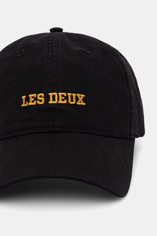 Les Deux czapka z daszkiem męska bawełniana Mini 1001512 czarny SS26