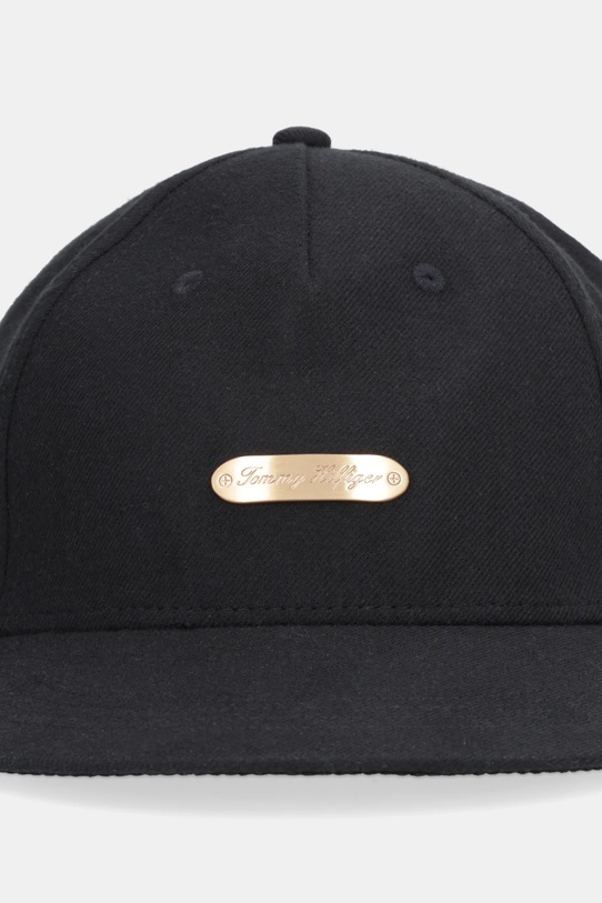 Tommy Hilfiger czapka z daszkiem bawełniana AM0AM13907 czarny SS26