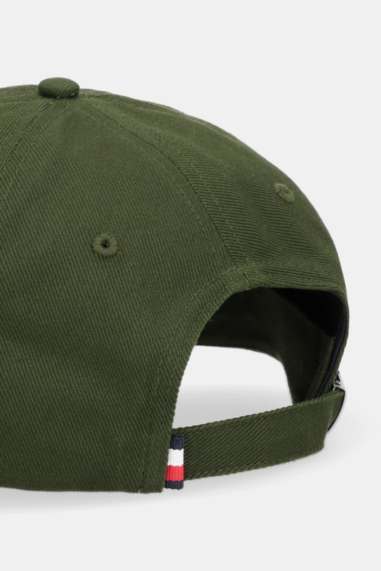 Akcesoria Tommy Hilfiger czapka z daszkiem bawełniana AM0AM14045 zielony