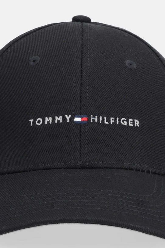 Tommy Hilfiger czapka z daszkiem bawełniana AM0AM14045 czarny SS26