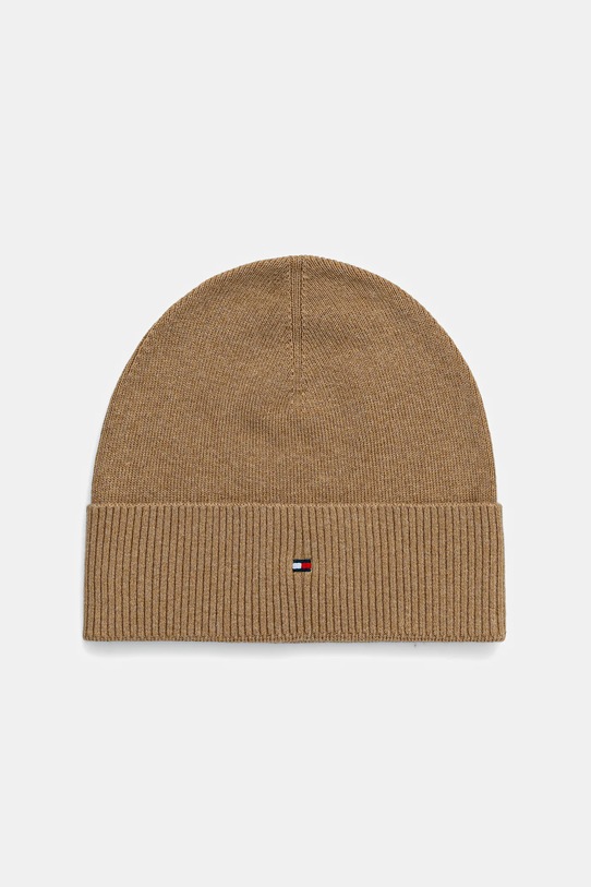 Čepice s příměsí kašmíru Tommy Hilfiger s příměsí vlny béžová AM0AM14068