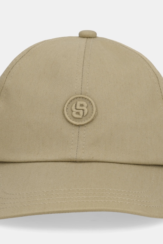 BOSS czapka z daszkiem bawełniana Zed-CS-B-Icon 50555470 zielony SS26