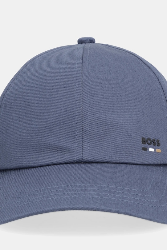Памучна шапка с козирка BOSS Zed-BOSS-Icon 50556435 син SS26
