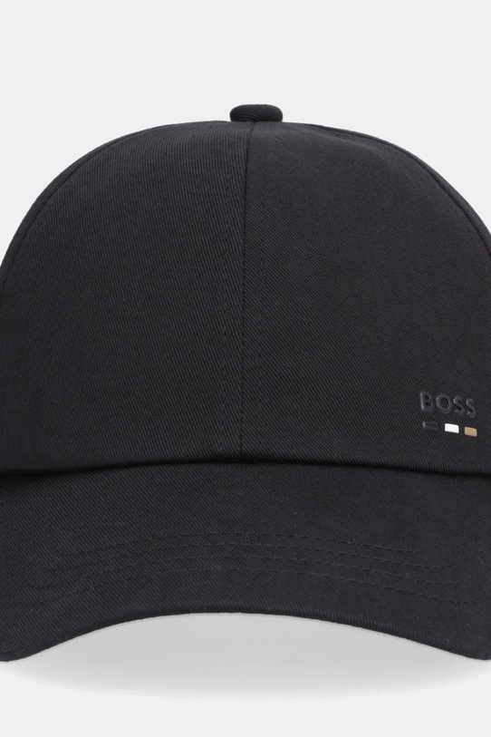 Памучна шапка с козирка BOSS Zed-BOSS-Icon 50556435 черен SS26