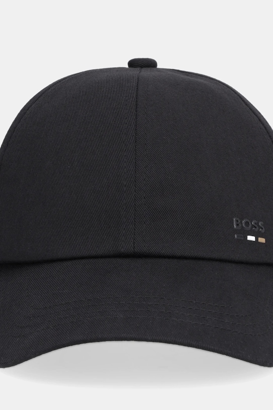 Памучна шапка с козирка BOSS Zed-BOSS-Icon 50556435 черен SS26