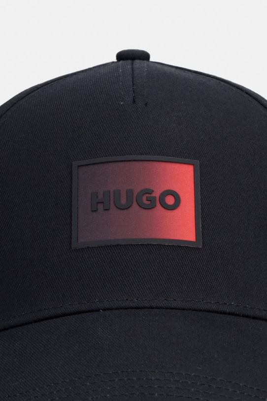 Βαμβακερό καπέλο του μπέιζμπολ HUGO Jude-SL 50555756 μαύρο SS26